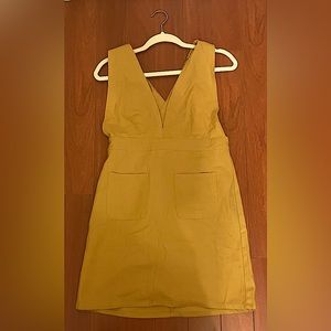 mustard yellow pinafore